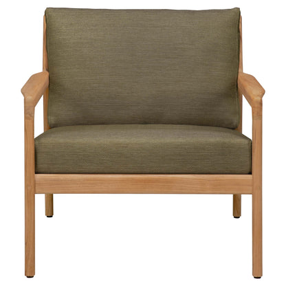 Jack Outdoor Lounge Chair - Teak, Green