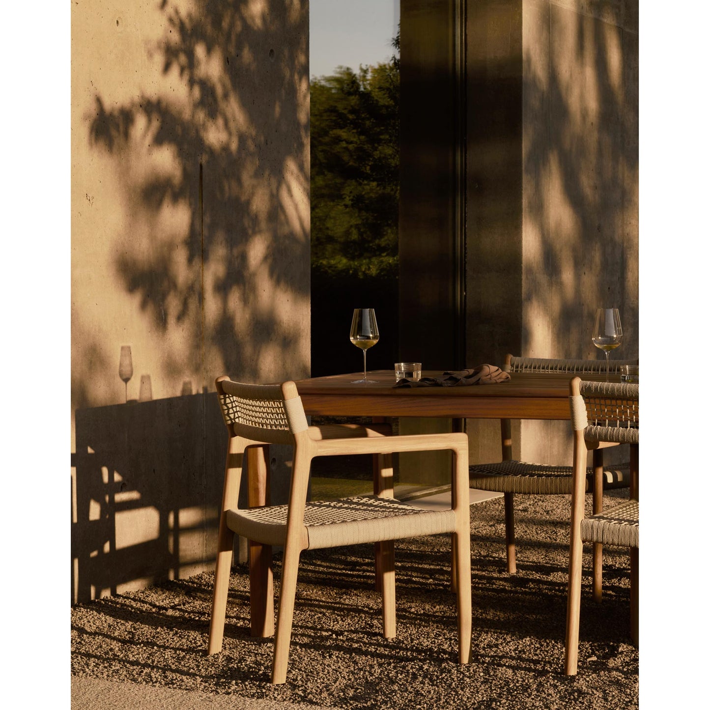 Jack Woven Outdoor Dining Chair With Armrest