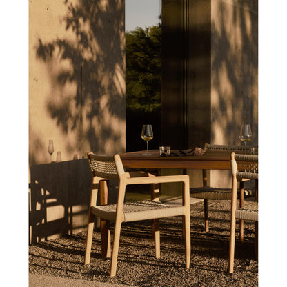 Jack Woven Outdoor Dining Chair With Armrest