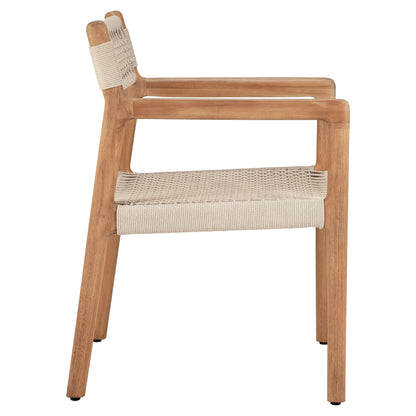 Jack Woven Outdoor Dining Chair With Armrest