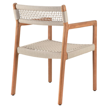 Jack Woven Outdoor Dining Chair With Armrest