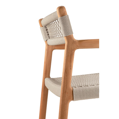 Jack Woven Outdoor Dining Chair With Armrest