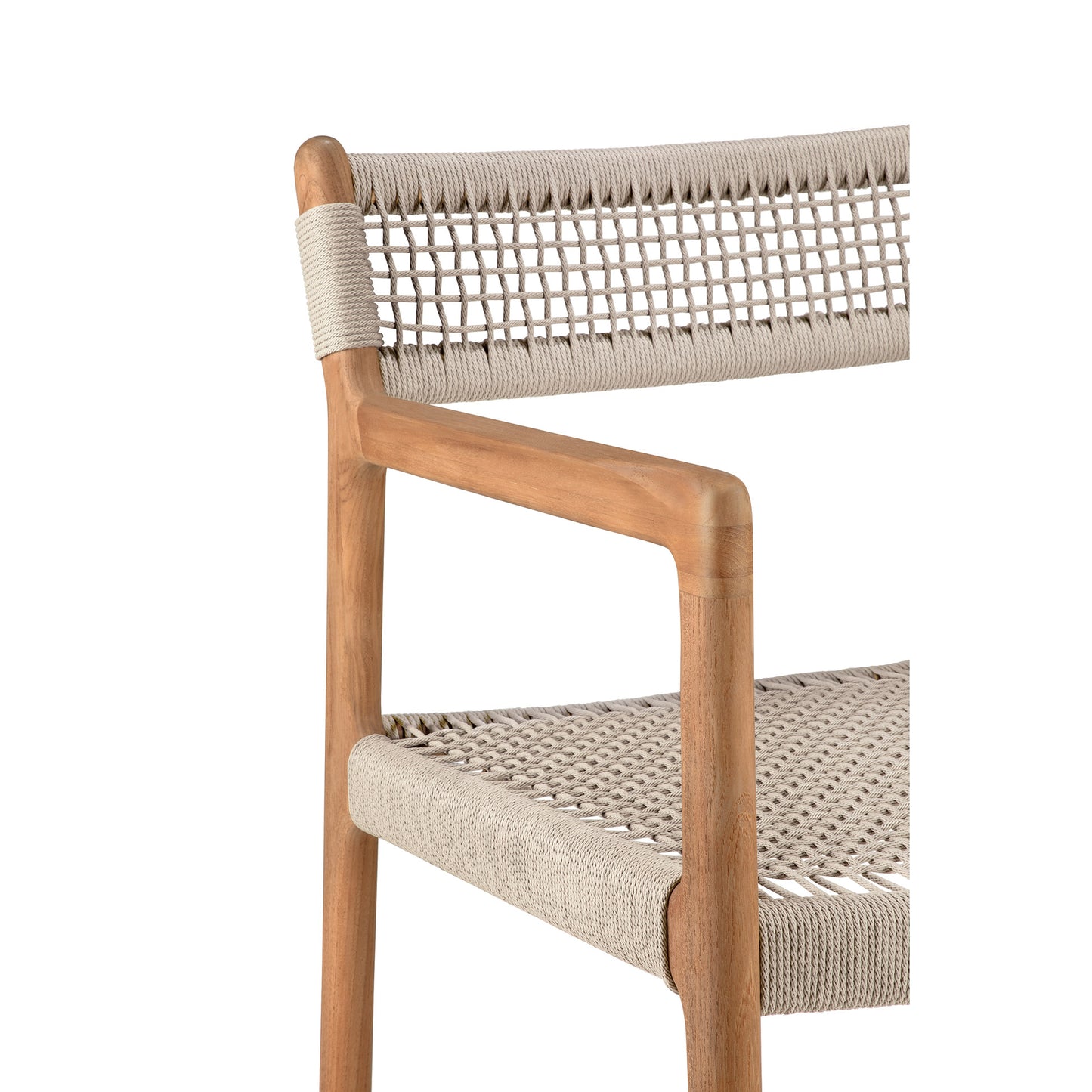 Jack Woven Outdoor Dining Chair With Armrest