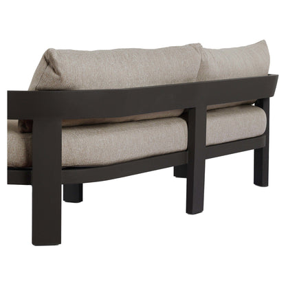 Jackson Outdoor Metal Sofa - Concha Fog