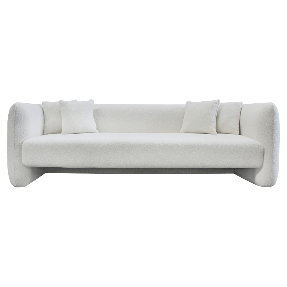 Jacob III Sofa - White Boucle
