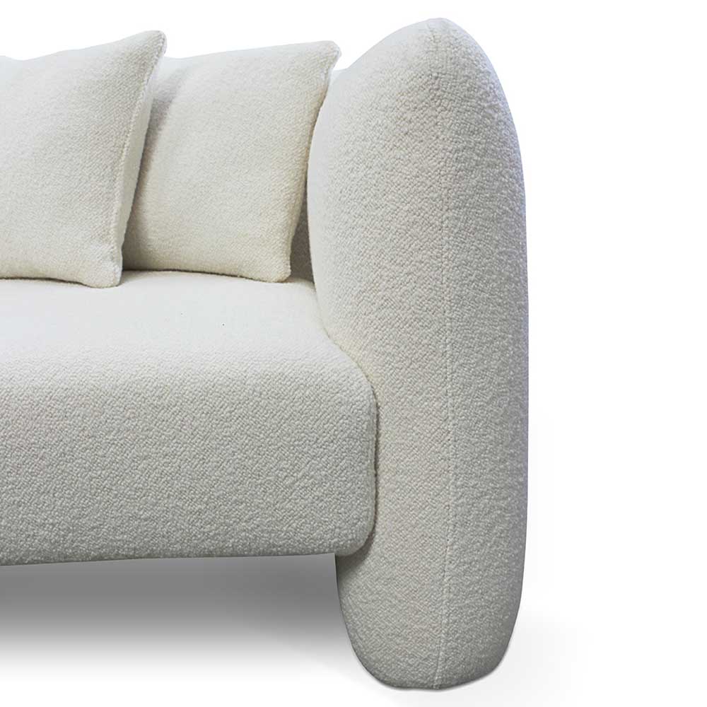 Jacob III Sofa - White Boucle