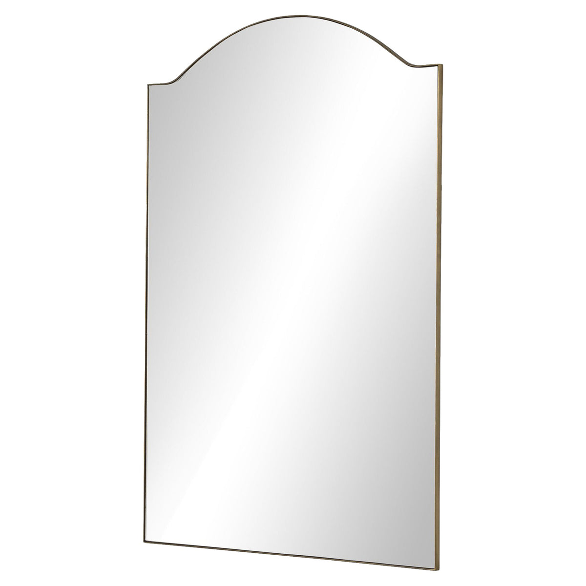 Jacques Floor Mirror - Antique Brass