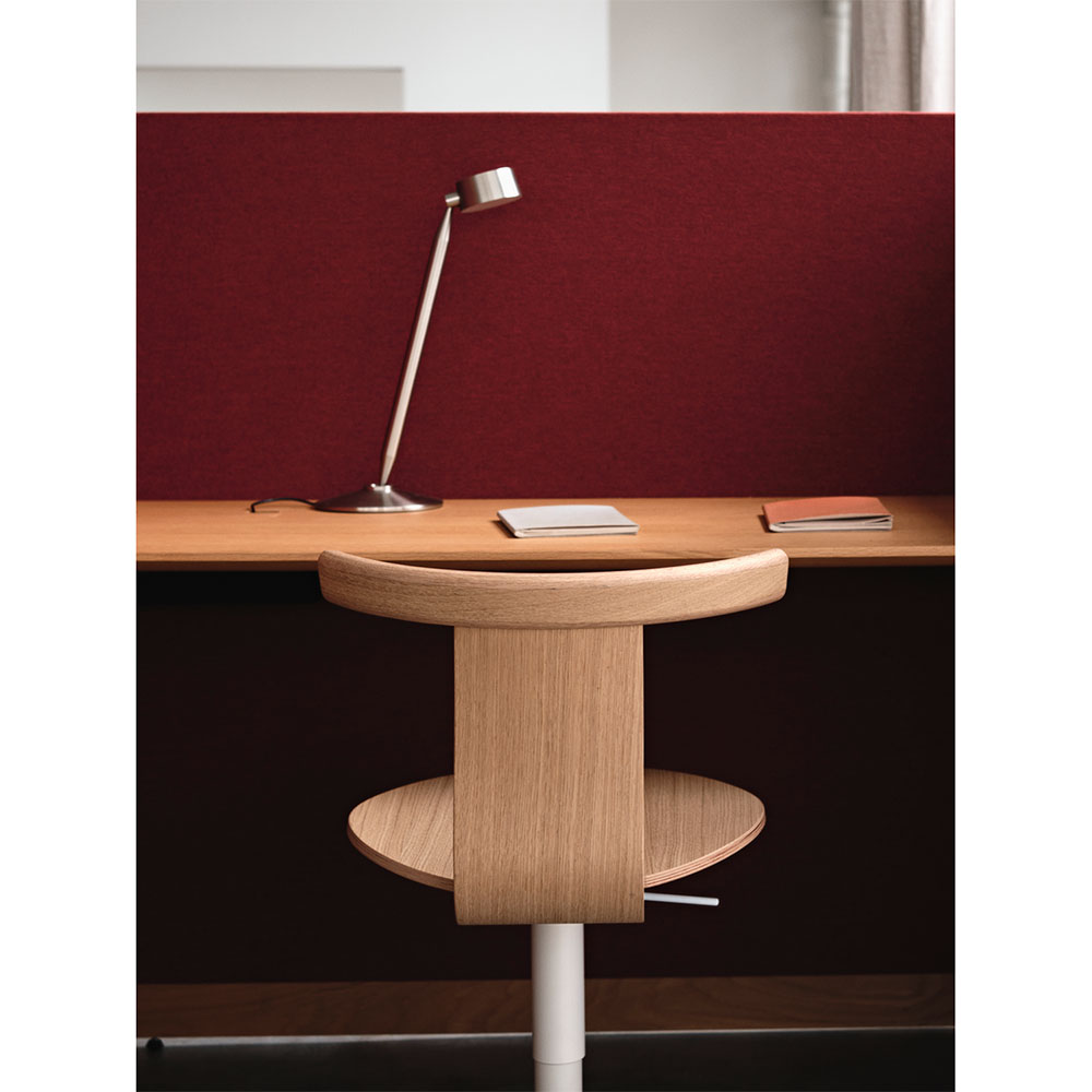 Jiro Swivel Chair - Black, White Base