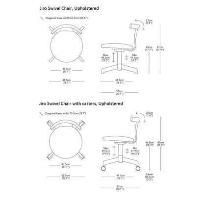 Jiro Upholstered Swivel Chair