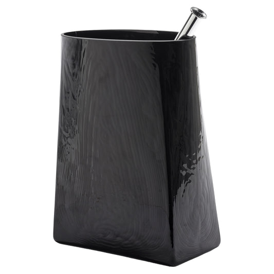 Josephine Vase 03 with Glass Tube - Black
