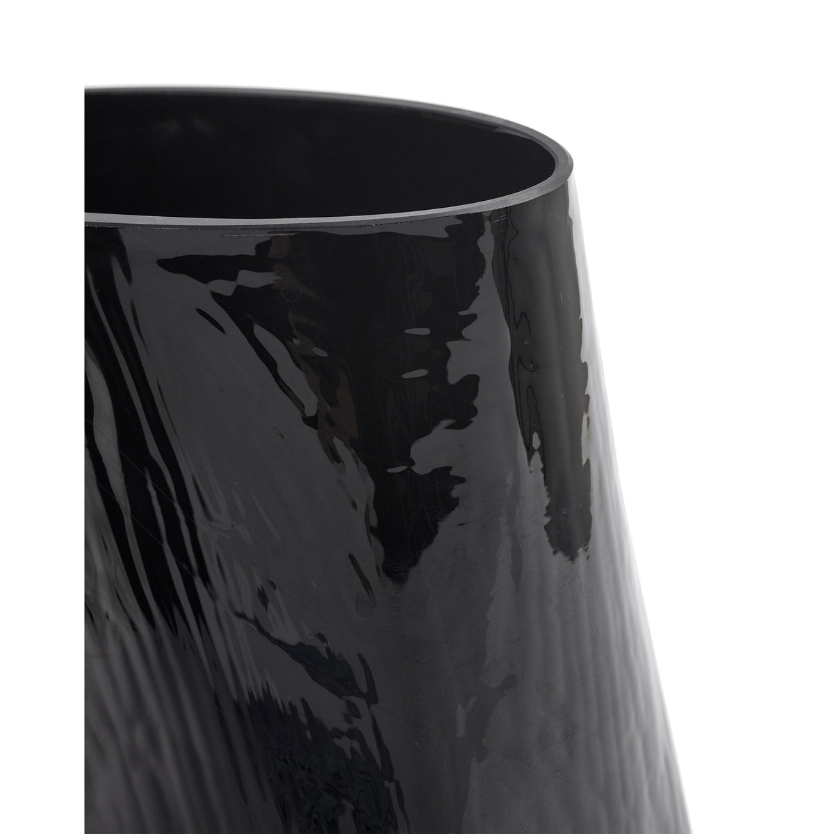 Josephine Vase 03 with Glass Tube - Black