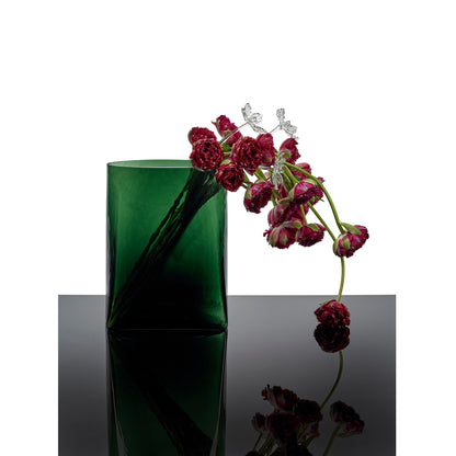 Josephine Vase 03 with Glass Tube - Green