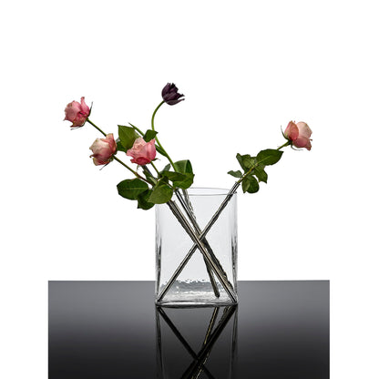 Josephine Vase 03 with Glass Tube - Transparent