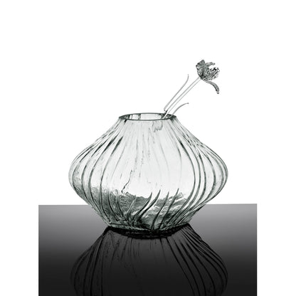 Josephine Vase 04 with Glass Tube - Transparent