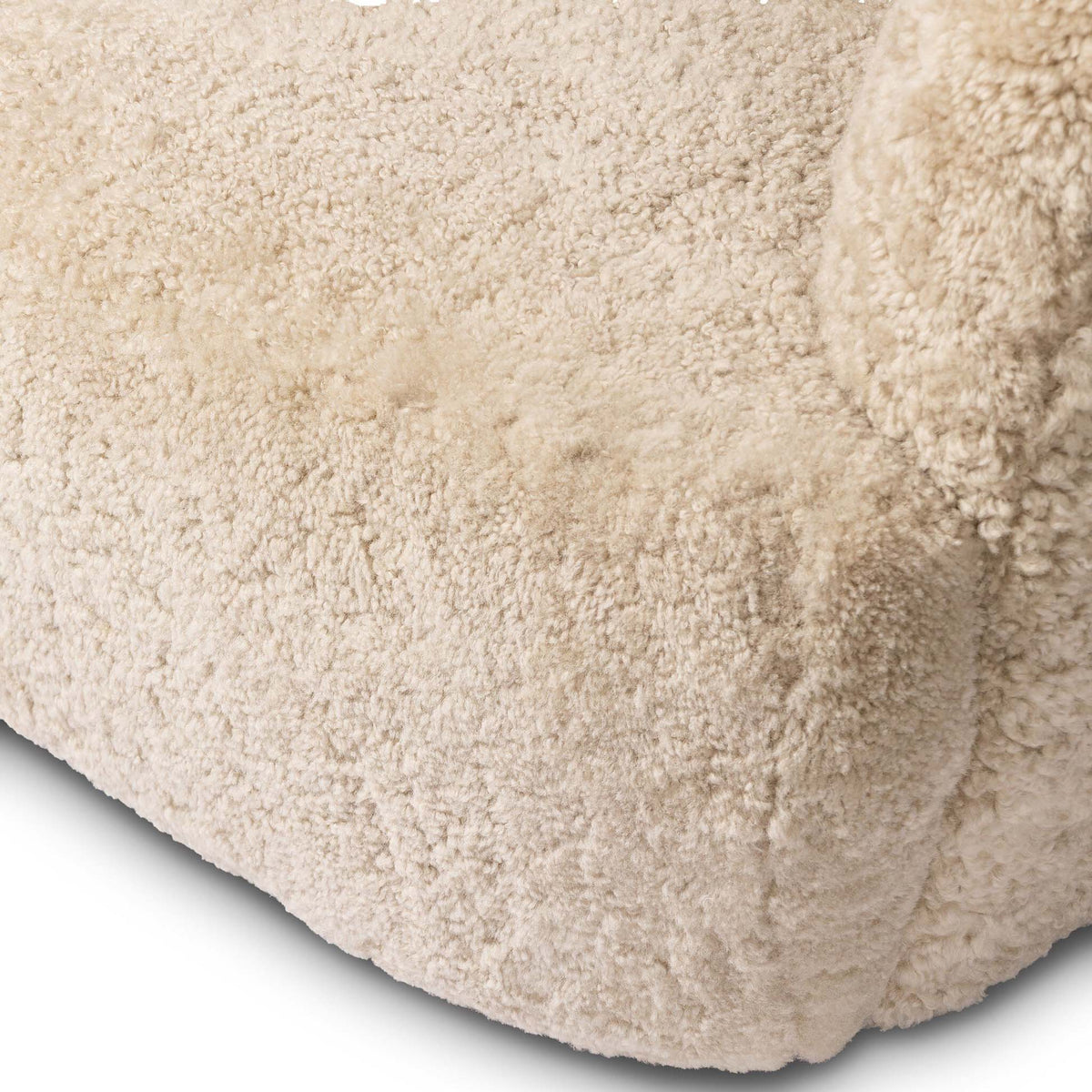 Julius Swivel Chair - Beige Shearling