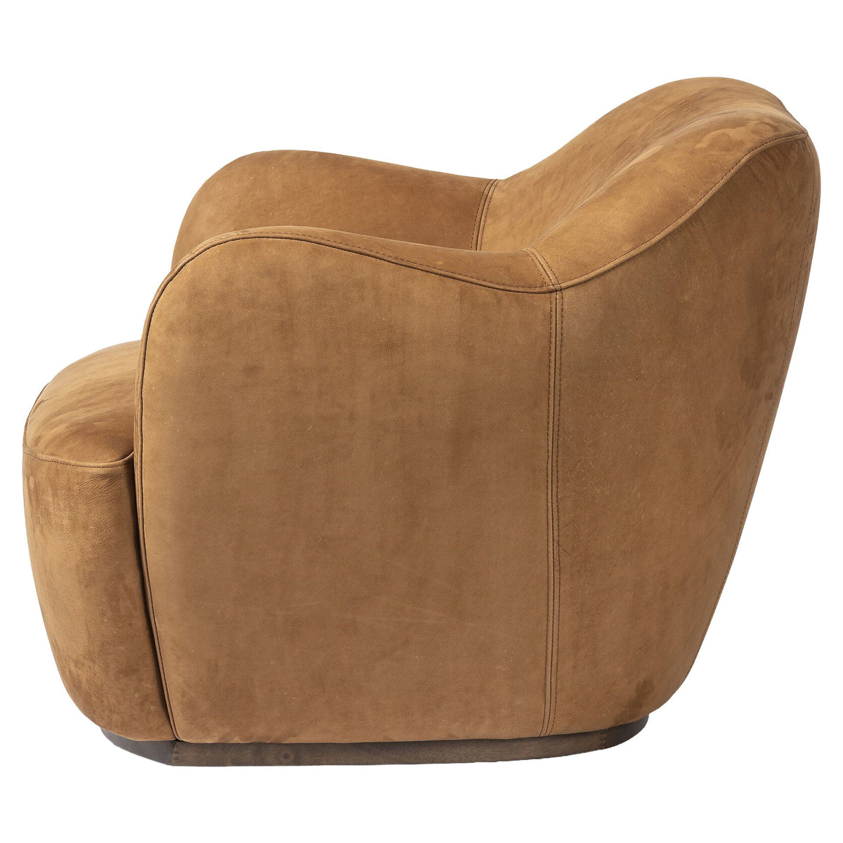 Julius Swivel Chair - Nubuck Cognac