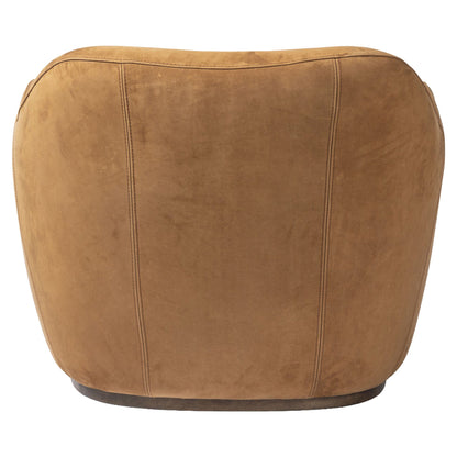Julius Swivel Chair - Nubuck Cognac