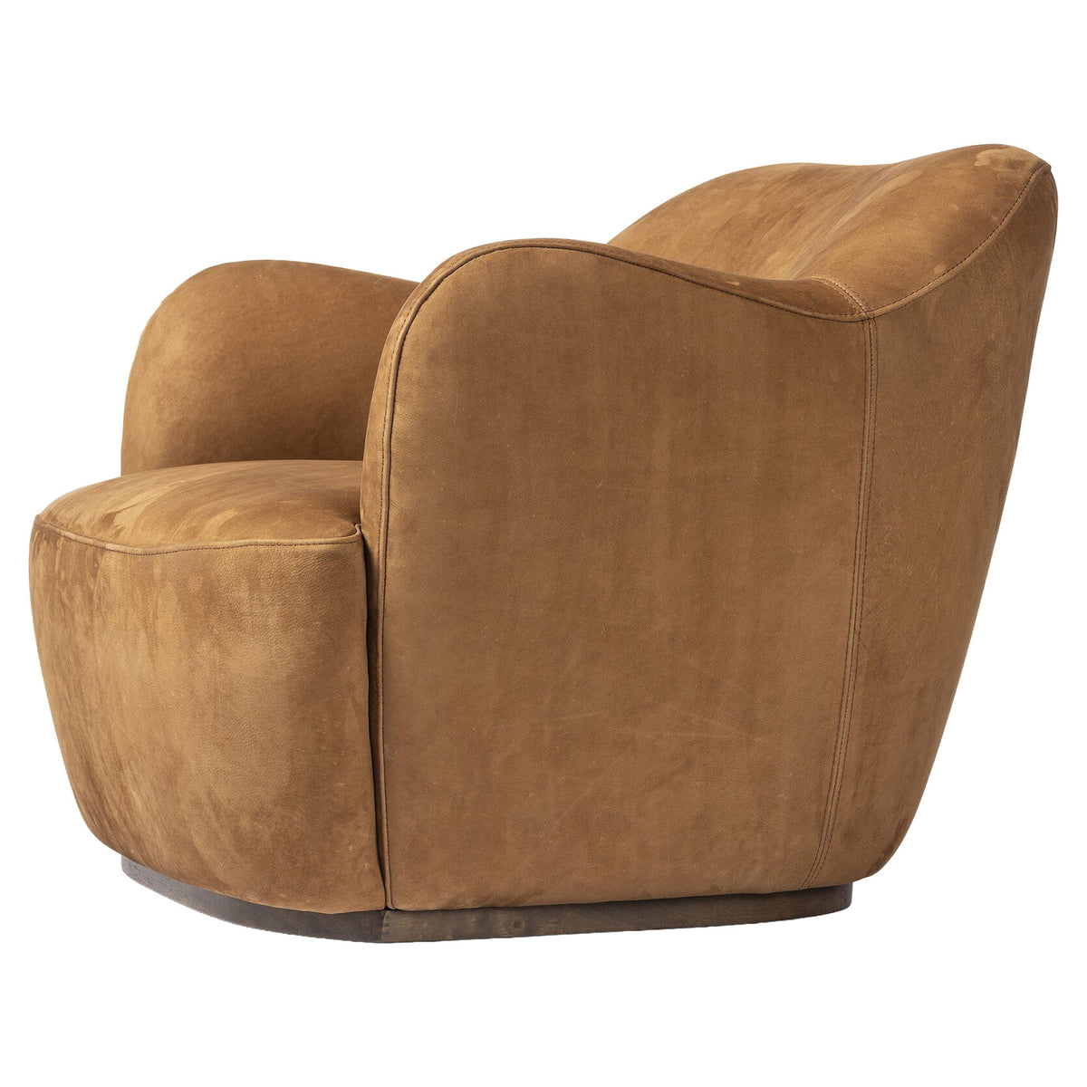 Julius Swivel Chair - Nubuck Cognac