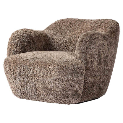 Julius Swivel Chair - Taupe Shearling