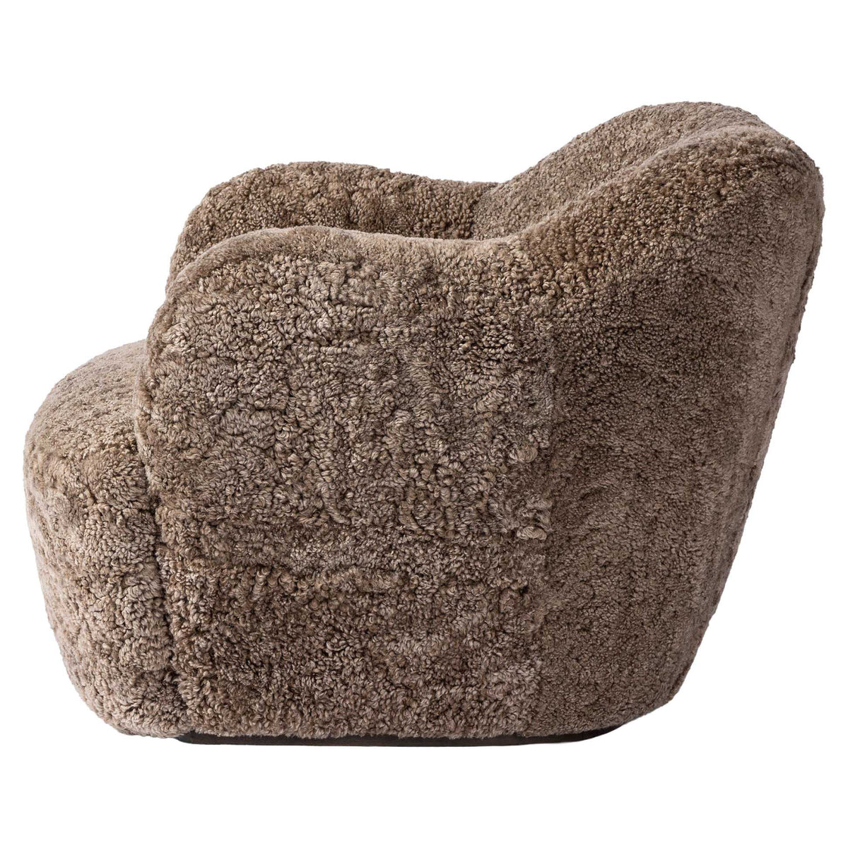 Julius Swivel Chair - Taupe Shearling