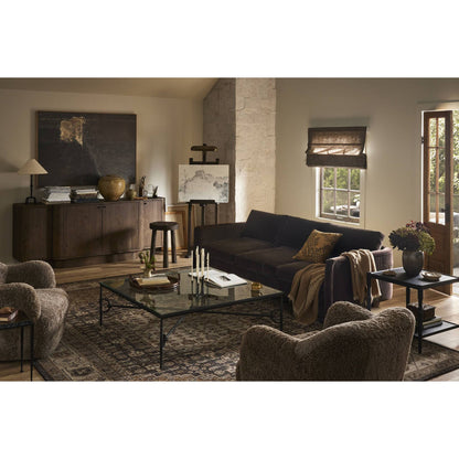 Julius Swivel Chair - Taupe Shearling