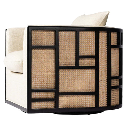 June Swivel Chair - Thames Cream