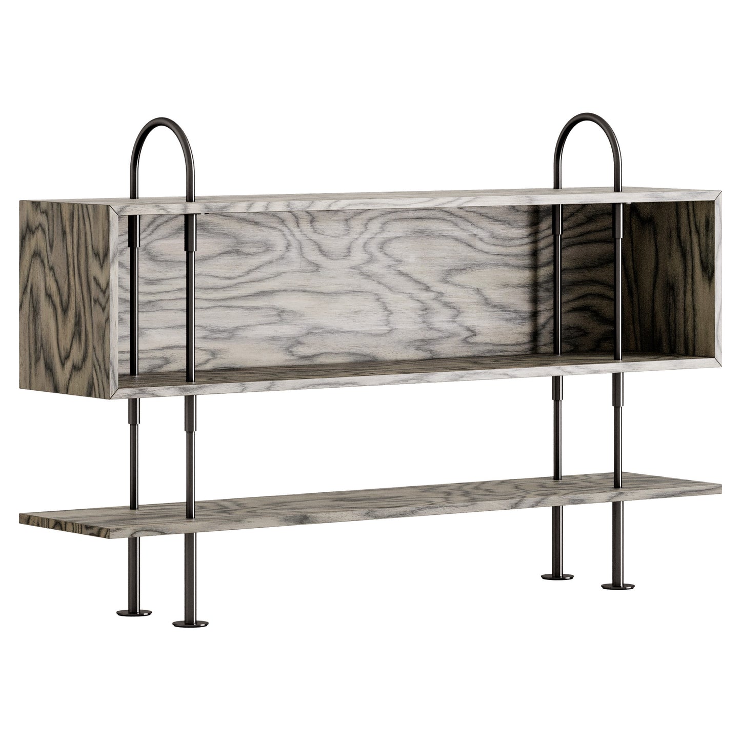 Keen Shelving System 2x1 With Box - 63", ALPI Sottsass Gray