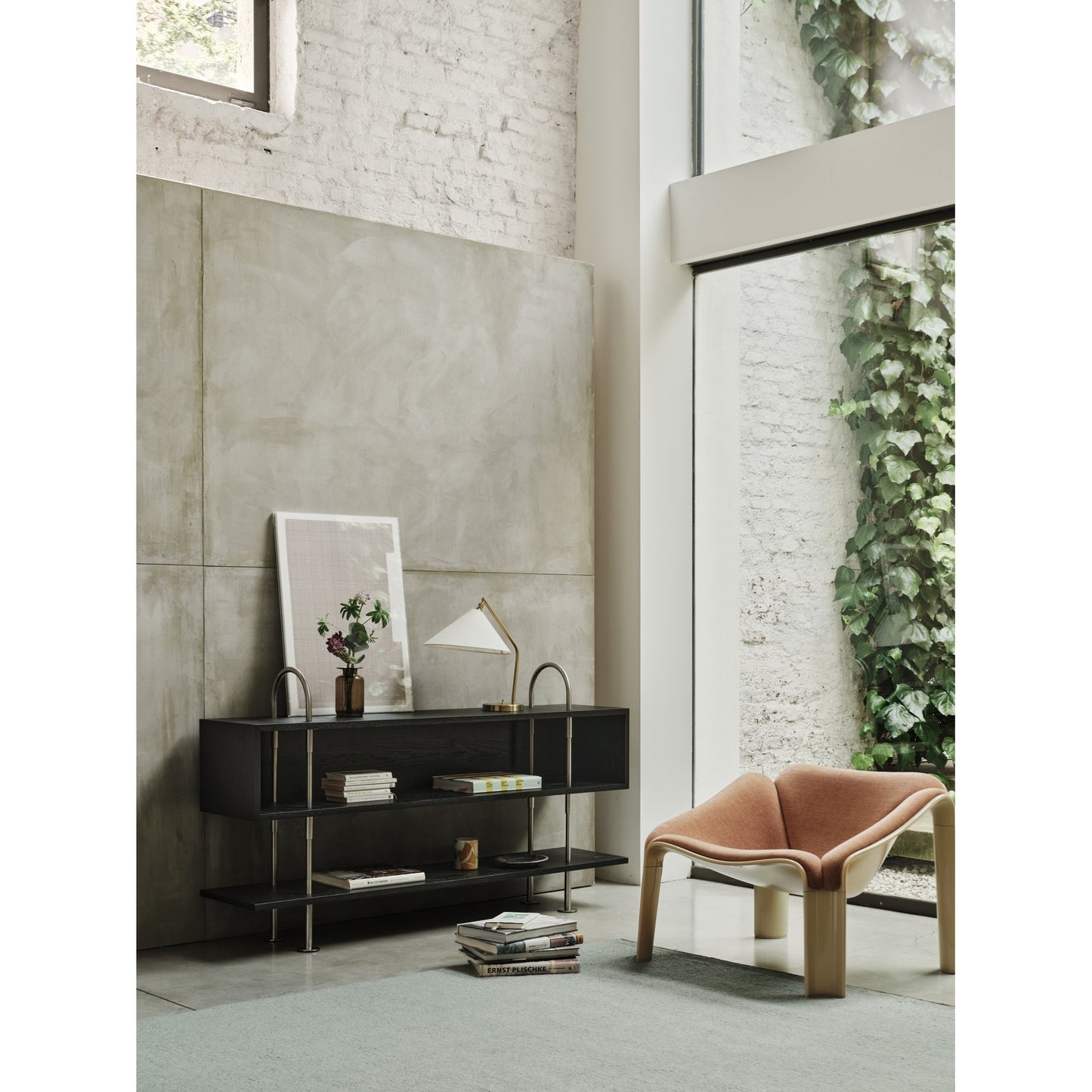 Keen Shelving System 2x1 With Box - 63", Brown Black Ash
