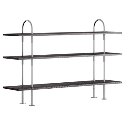 Keen Shelving System 2x3 - 63", Brown Black Ash
