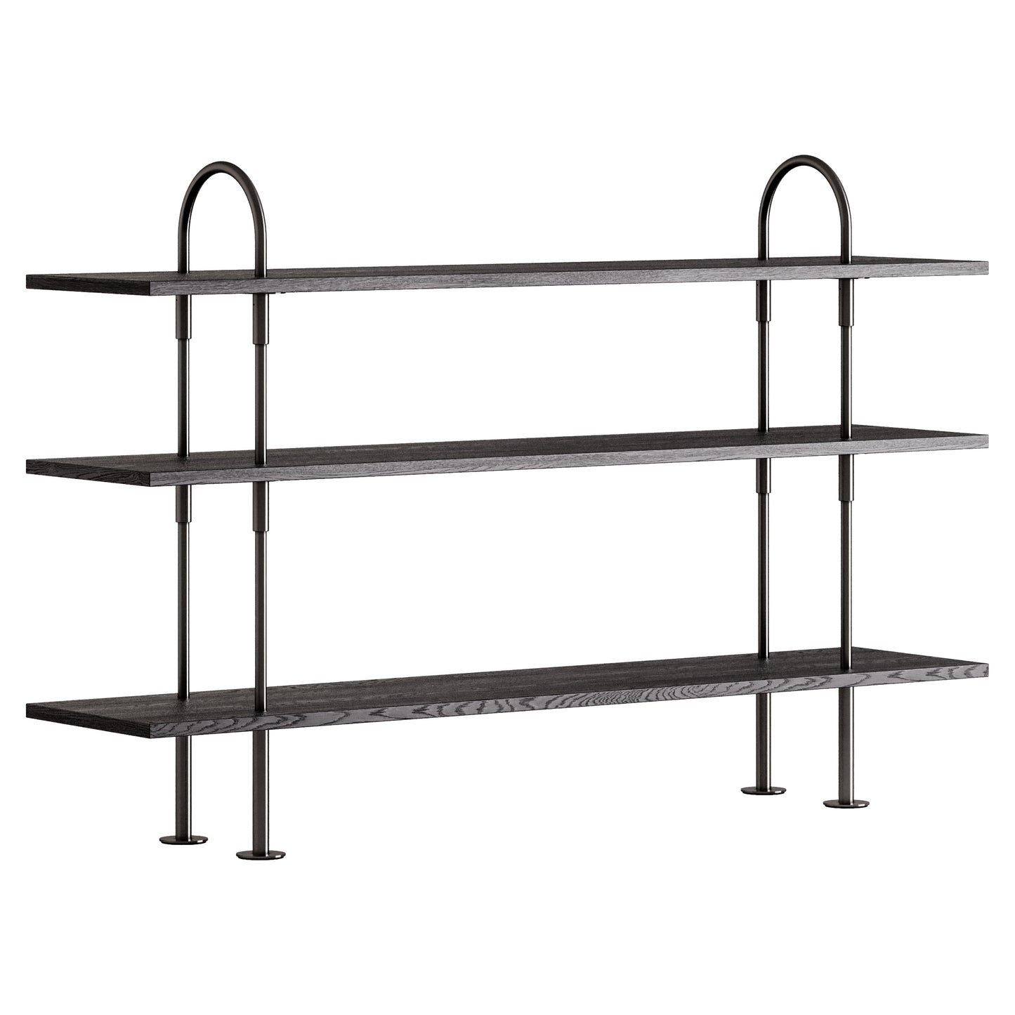 Keen Shelving System 2x3 - 63", Brown Black Ash