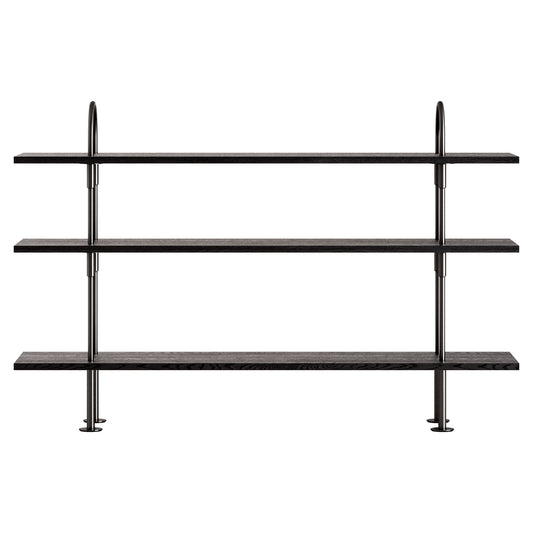 Keen Shelving System 2x3 - 63", Brown Black Ash
