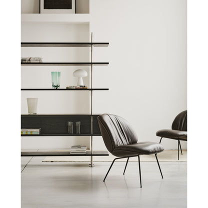 Keen Shelving System 2x4 With Box - 63", Brown Black Ash