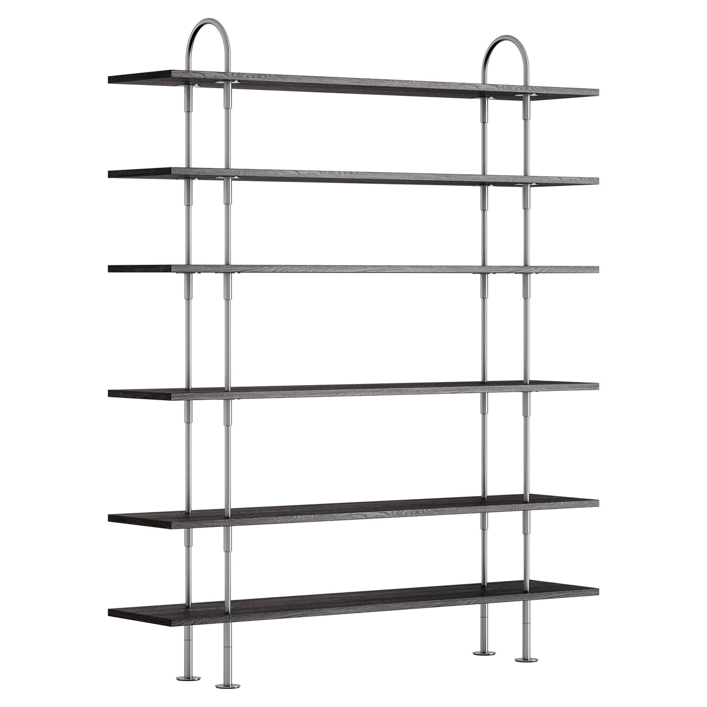 Keen Shelving System 2x6 - 63", Brown Black Ash