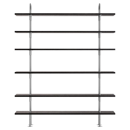 Keen Shelving System 2x6 - 63", Brown Black Ash