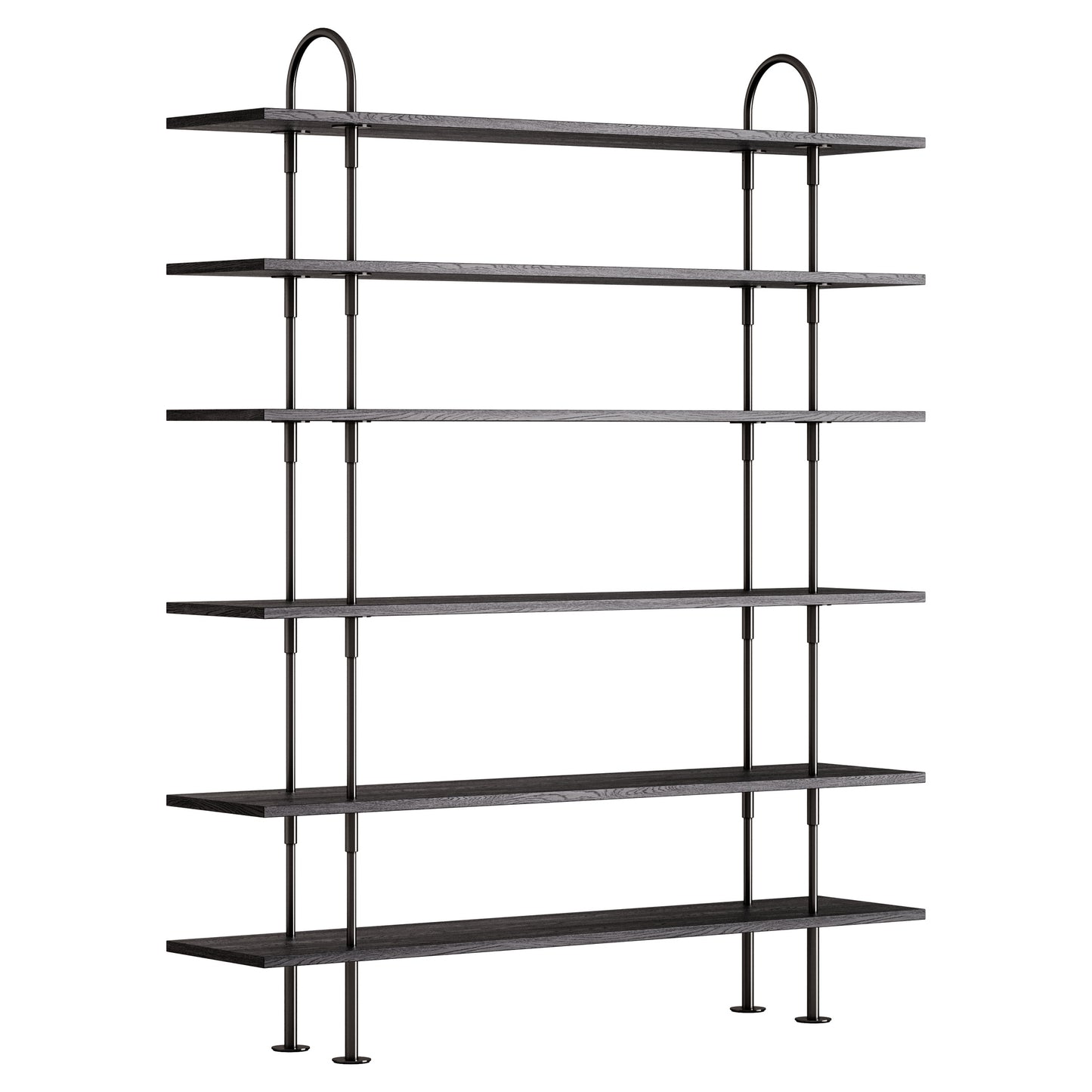 Keen Shelving System 2x6 - 63", Brown Black Ash