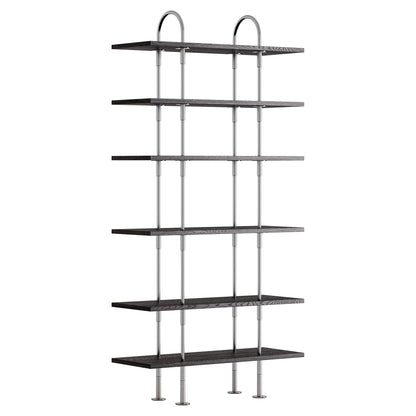 Keen Shelving System 2x6 - 37", Brown Black Ash