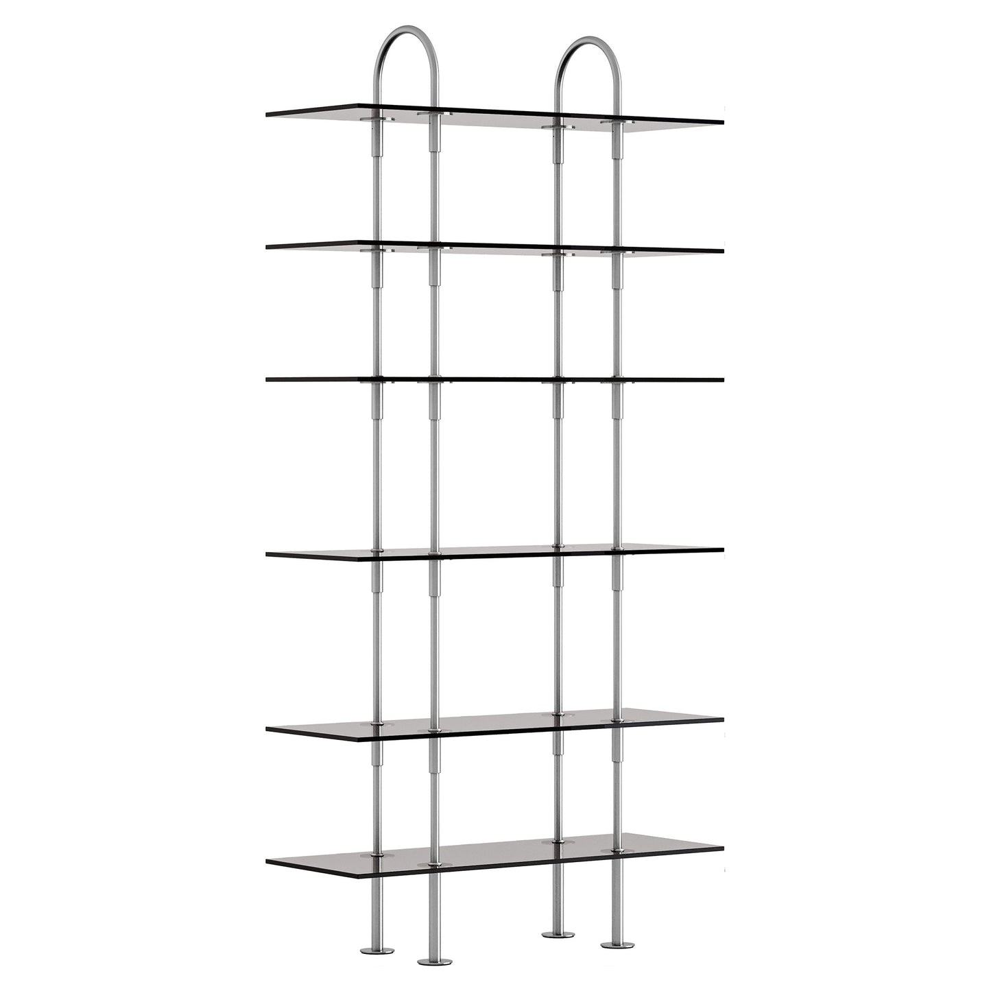 Keen Shelving System 2x6 - 37", Smoke Tempered Glass