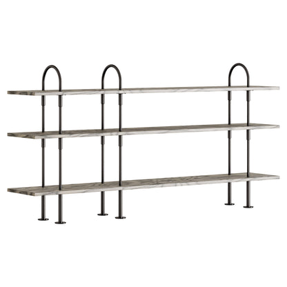Keen Shelving System 3x3 - 81", ALPI Sottsass Gray