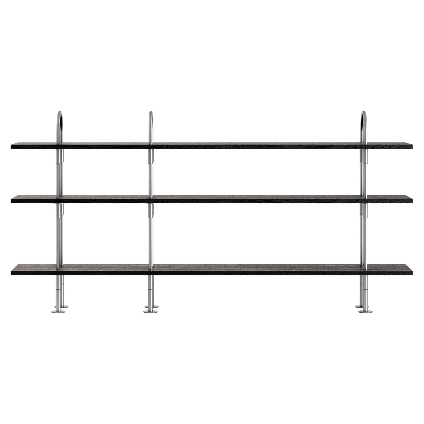 Keen Shelving System 3x3 - 81", Brown Black Ash