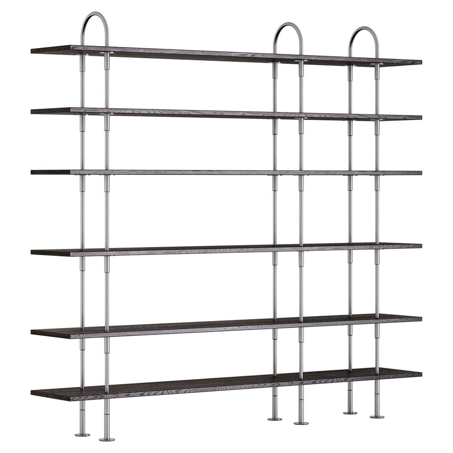 Keen Shelving System 3x6 - 81", Brown Black Ash