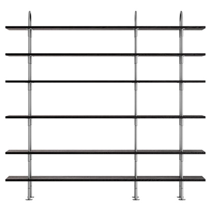 Keen Shelving System 3x6 - 81", Brown Black Ash
