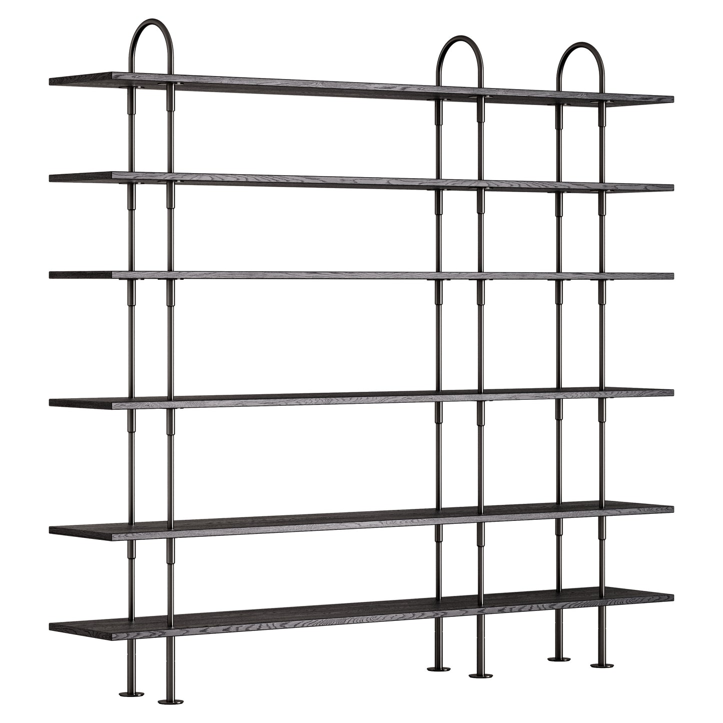 Keen Shelving System 3x6 - 81", Brown Black Ash