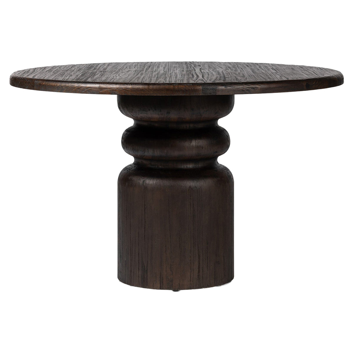 Kerrville Round Dining Table - Burnt Pine Veneer