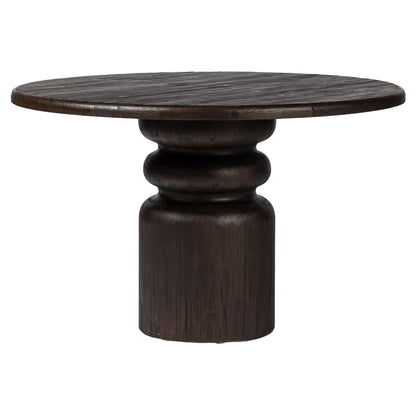 Kerrville Round Dining Table - Burnt Pine Veneer