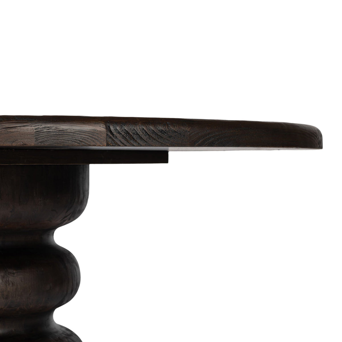 Kerrville Round Dining Table - Burnt Pine Veneer
