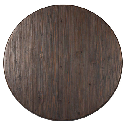 Kerrville Round Dining Table - Burnt Pine Veneer