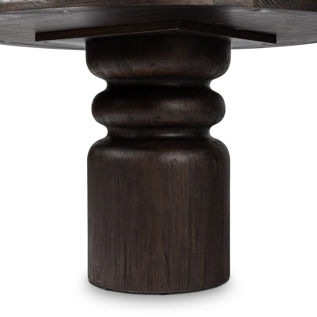 Kerrville Round Dining Table - Burnt Pine Veneer