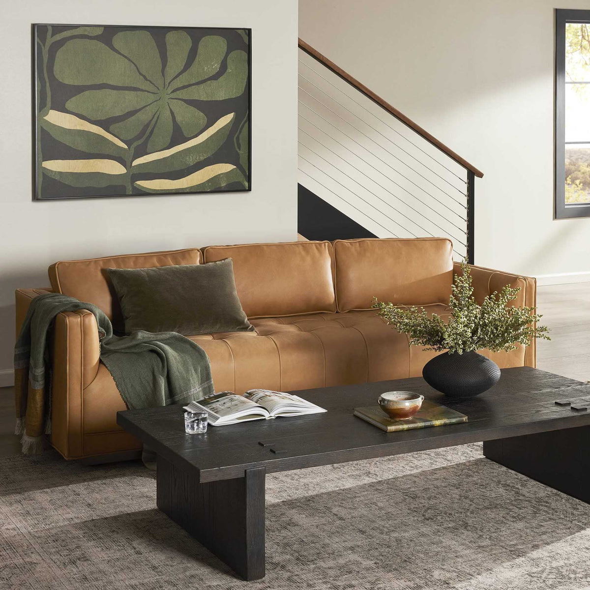 Kiera Sofa - Palermo Cognac