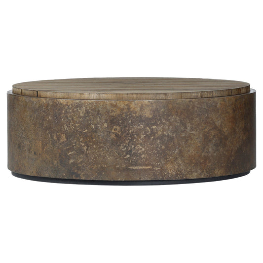 Kipp Coffee Table - Burnt Bleached Oak Resawn