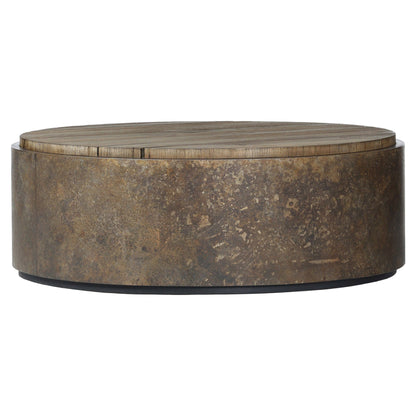 Kipp Coffee Table - Burnt Bleached Oak Resawn